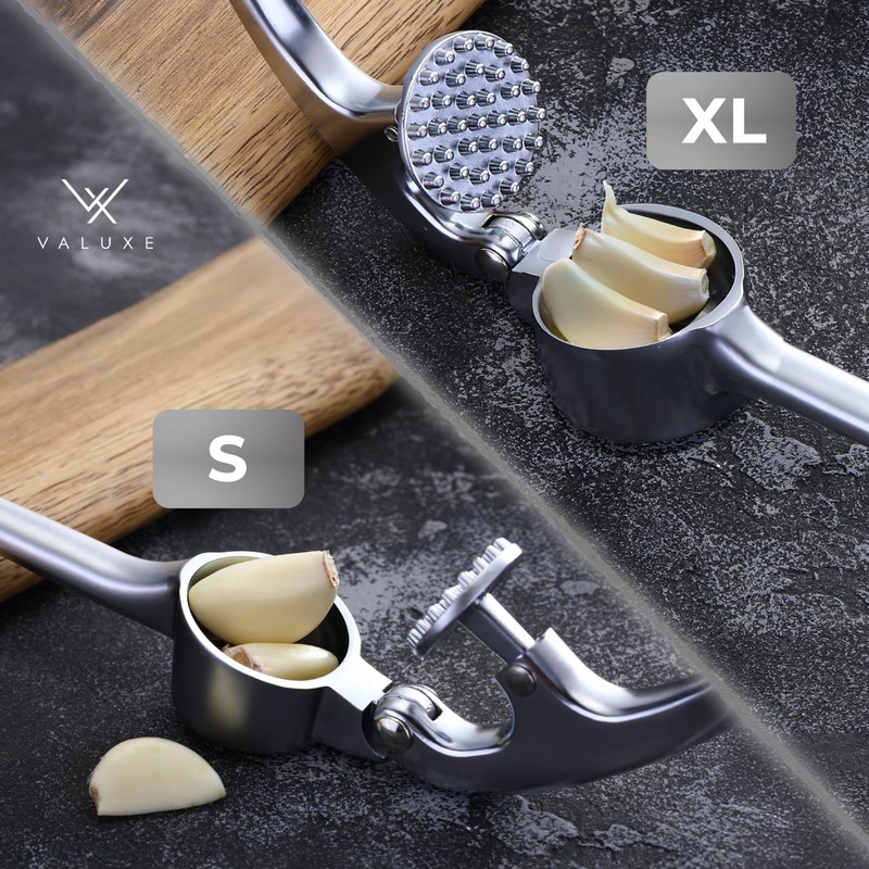 VALUXE Premium Garlic Press (Large and Solid)