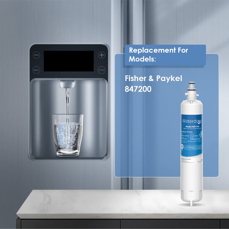 Waterdrop 847200 Refrigerator Water Filter Replacement for Fisher & Paykel®