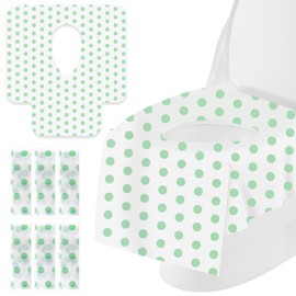 AUROAY 30 Pack Disposable Toilet Seat Covers, Extra Large Non-Slip Potty Seat Cover Protectors for Travel, Kids' Potty Training