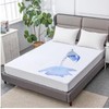 100% Waterproof Mattress Protector Anti-mite Microfiber Fitted Mattress Cover -