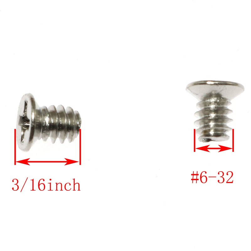 TAODAN 100 Pcs Phillips Countersunk Head Machine Screws #6-32 *