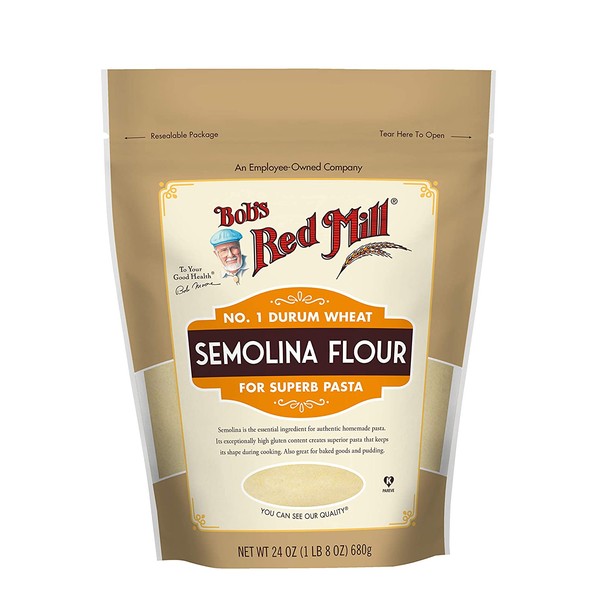 Bob's Red Mill Semolina Pasta Flour (24 Ounce, Pack of 1)