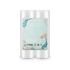 Olayks Vaccum Sealer Rolls with BPA Free, 2 Roll 8"×20’ for Pre-Cut Vacuum Sealer for Food Bags, Commercial Grade Vacuum Food Storage Bags for Sous Vide Freezer Vac Storage Meal Prep