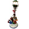 Three Snowman Reading Book Tea Light Holder