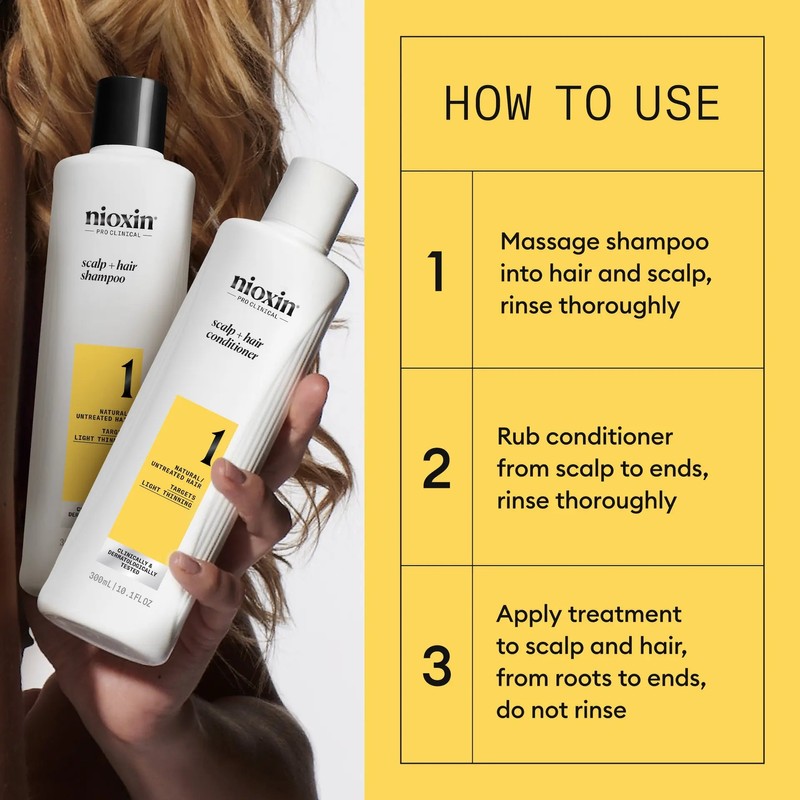Nioxin Scalp + Hair Thickening System 1 Trial Kit