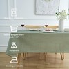Tablecloth Green Stripes Linen Tablecloths Elegant Washable Tablecloth Small Outdoor