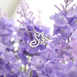 Sweet 16 Necklace | 16" Sterling Silver Box Chain | Sweet 16 Gift I 16th Birthday Gift