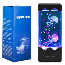 Jellyfish Lamp - 7 Color Changing Light, 5 Brightness Levels, Aquarium Fish Decor, Children's & Adults Gift