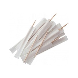 1000 Toothpicks, Hygienic and Individually Wrapped - With Handy Dispenser - Size: 2.6" - Double Tip - Ideal for Catering, Banquets, Events, Canteens or Personal Use