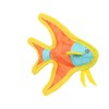 DURAFORCE- Durable Woven Fiber- Angel Fish- Squeakers- Multiple Layers. Made