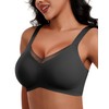 HORISUN Wireless Push Up Bras Comfortable Seamless Supportive Bras Full