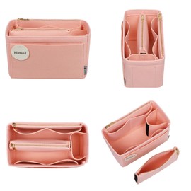 Purse Organizer Insert, Handbag Organizer, Bag in Bag Organizer, Perfect for Speedy Neverfull and More, 5 Sizes (X-Large, Brush Pink)