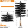 1Pc 3" Round Pipe Tube Stainless Steel Wire Brush 75mm