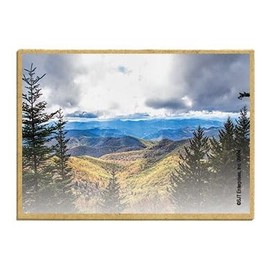 Wildlife Photography Magnet Series – Fall Mountain Range Rustic Nature Photography Magnets for Fridge, Office, Cooler, Cabin Decor 2.5 x 3.5 inch (SJT09604)