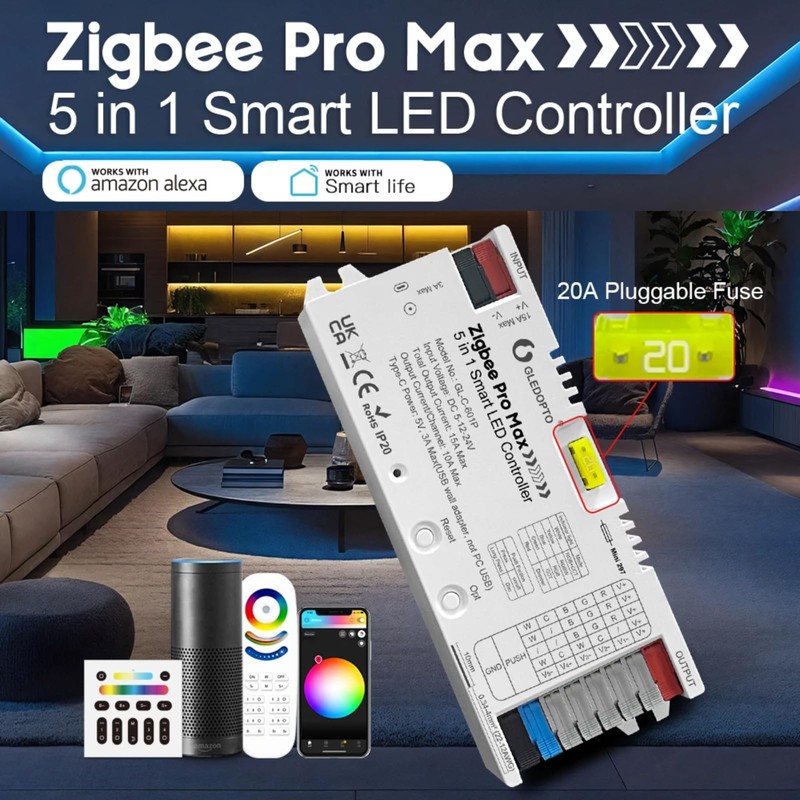 GLEDOPTO Pro Max ZigBee 3.0 LED Controller 5 in 1