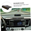 SUPVOX Automobile Digital Clock Solar Car Clock Calendar Thermometer Led