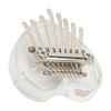 Heart Shaped Thumb Piano Mini Portable Transparent Crystal 8 Keys
