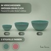 BERLONA Salad Bowls 2 L, Set of 4, Dishwasher Safe