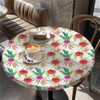 Outdoor Round Tablecloth with Elastic Band, Diameter 60 Inches (150