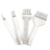 4 Pcs Hole Chisel 1+2+4+6 Prong Leather Punch Tool DIY