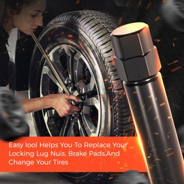 10 Spline Lug Nut Key Replacement for TA20-19/21, Compatible with Bimecc 10 Spline Lug Nuts, 10 spline lug nut key with 19mm 21mm Hex, Replace TN20B22OP TN20A22OP