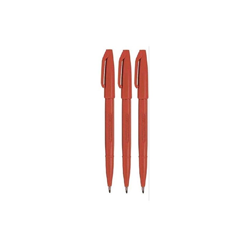 Pentel Brown Original Sign Pen S520 Fibre Tip Marker Pens