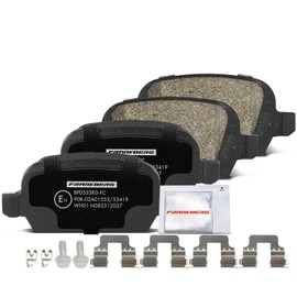 Frankberg 4x Brake Pad Rear Compatible with Corsa C F08 F68 X01 1.2L-1.8L 2000-2009 Tigra Twintop X04 1.2L-1.8L 2004-2010 Replace# 9200132