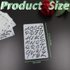 20pcs 4x7in (18x10cm) Letter Number Stencils, Alphabet Journal Stencils, Reusable