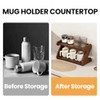 2-Tier Cup Holder Kitchen Shelf Coffee Cup Holder for Worktop
