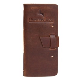 Tolredo Canadian Premium Hunting Journal Top-Grain Cowhide Leather Hunting Logbook Gift for Huntsman, 96 Bleed Proof Pages (8.3" X 4")