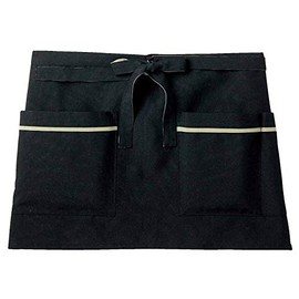 Tombow CR019 Waist Wrap Apron, One Size Fits Most, Black
