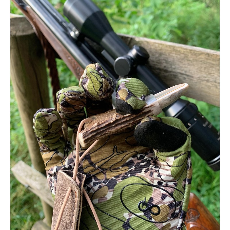 K & S Deer Leaf Hunt with Leather Case