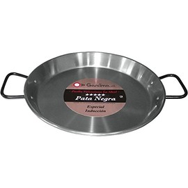 La Ideal_Polished Steel Paella Pan, 42 cm
