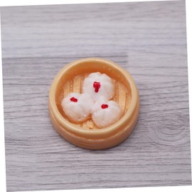 OHPHCALL 10pcs Miniature Food Models Realistic Tiny Steamed Food Crafts for Dollhouse Photography Props Early Childhood Teaching and Creative Projects Safe and Lightweight Design