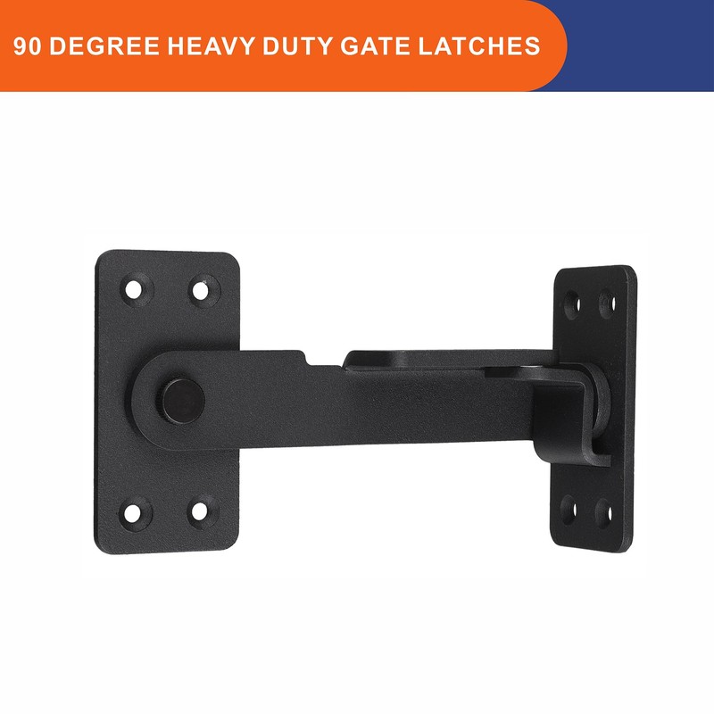 Flip Latch Lock,90 Degre Heavy Duty Gate Latch with Padlock