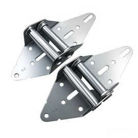 Garage Door Hinges #2 with Galvanized Finish, Heavy Duty 14 Gauge Steel, Replacement for Residential/Light Commercial Doors (2 Packs)
