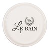 Le Bain Soap Dish Round Storage Holder Ceramic Black &