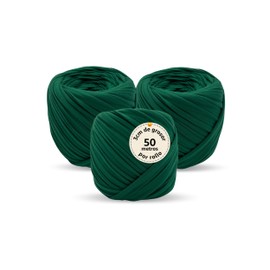 Trapillo Gold Pack x3 y x5 | Hilo para Bordar - Estambre para Crochet - Decoración Hogar para Cojines Bolsos Tapetes y Más | Completa tu Crochet Kit | Poliéster con Elastano 50 Metros y 3 cm Grosor.