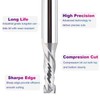 SpeTool 2PCS Compression Spiral Router Bits 1/2 Shank with 3/8