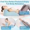 cjc Memory Foam Wedge Pillow for Adults, Multi-Position Support Bed