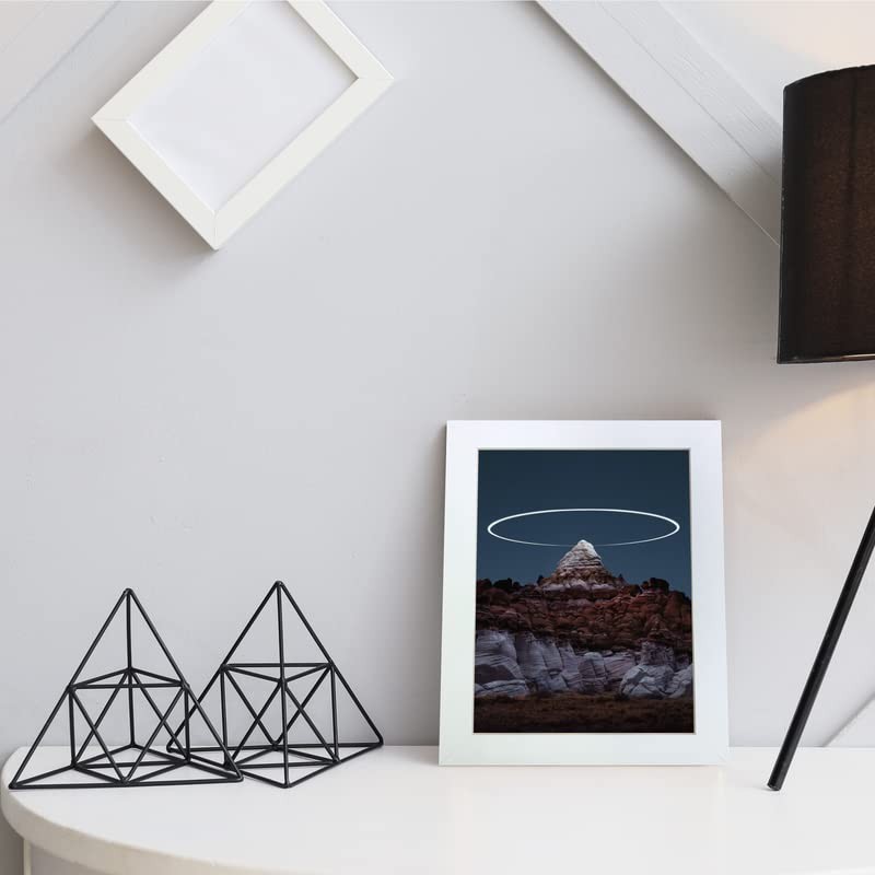 A4 White Picture Frame White Along Safe Perspex Sheet &