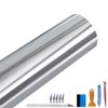 LZLRUN 1FT x 10FT Gloss Chrome Mirror Vinyl Wrap Adhesive
