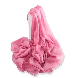 YFZYT Plain Colour Fashionable Women's Scarf for Spring & Summer, Women's Scarf Stole Neckerchief Scarf Made of Chiffon for Spring Summer All Year Round, Peach Pink