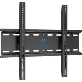 PERLESMITH Fixed TV Wall Mount Bracket, Low Profile Design for Most 26-60 inch LED LCD OLED-4K Flat Screen TVs up to 115lb, Ultra Slim Fixed TV Mount with Max VESA 400x400mm Fits 16 inch Wood Stud