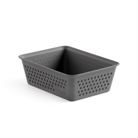 TATAY Drawer Organiser A6 Bohol Polypropylene BPA Free 100% Recycled Plastic Charcoal Grey Dimensions 12.5 x 16.5 x 5.5 cm