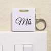 Azeeda 'Mrs with a Heart' Keyring Tape Measure/Spirit Level Tool