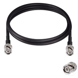 Vecys BNC Male to BNC Male Cable 50 Ohm BNC Male to Male RG58 RF Coaxial Pigtail Jumper Cable 6.5 ft/2 m for RF Antennas Amateur Radio Handheld Device