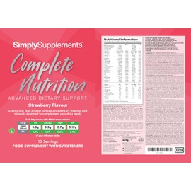 Build Up Drink | Ideal for Gaining Weight | Formulated for the Elderly or Recovering from Illness | UK Manufactured (Strawberry)