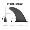 TuTuYa 9'' Paddle Board Fin Universal, 2PCS Slide-in Center Fin