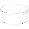 Pioneer Plastics 015C Clear Small Round Plastic Container, 3.3125" W